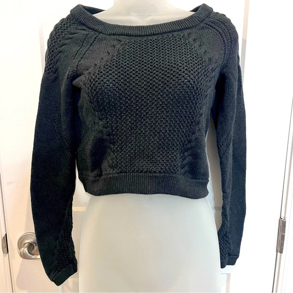 lululemon athletica Sweaters - Lululemon cropped crop sweater dark charcoal grey Women’s 4